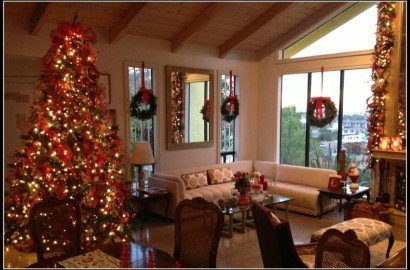 decorando para navidad
